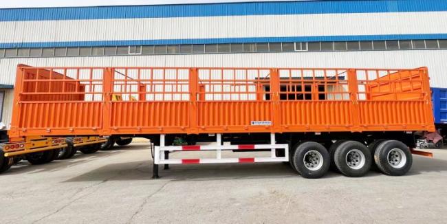 Tri Axle 50 Tons Fence Cargo Semi Trailer for Sale in Mauritius