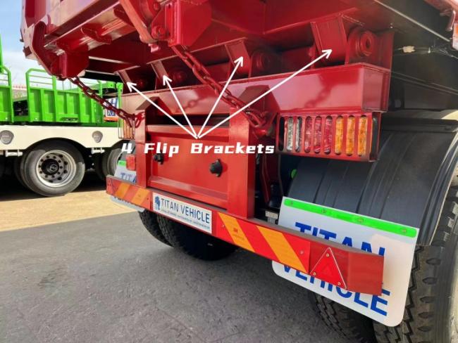 End Dump Trailer for Sale in Mauritius | Hydraulic Dump Trailer | 50t Dump Semi Trailer