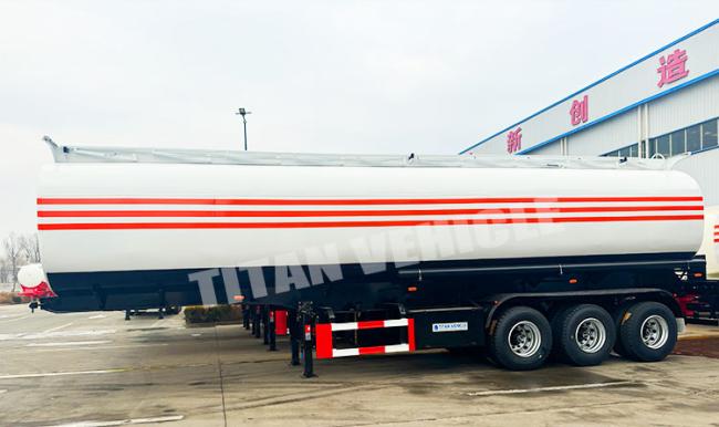 3 Axle 45000 Liters Semi Trailer Fuel Tank Diesel Fuel Tanker Trailer Oil Petrol Tanker