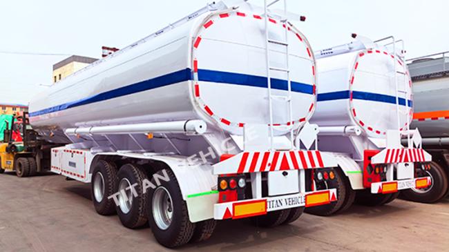 TITAN 40000 Liters 6 Compartments Oil Diesel Fuel Tanker Trailer Fuel Tank Semi Trailer for Sale in Namibia