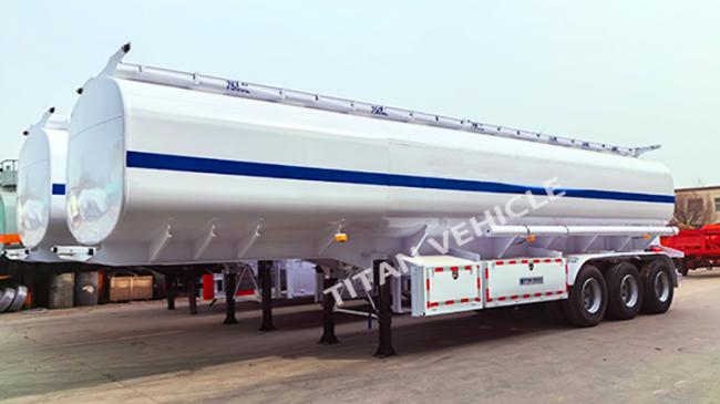 TITAN 40000 Liters 6 Compartments Oil Diesel Fuel Tanker Trailer Fuel Tank Semi Trailer for Sale in Namibia