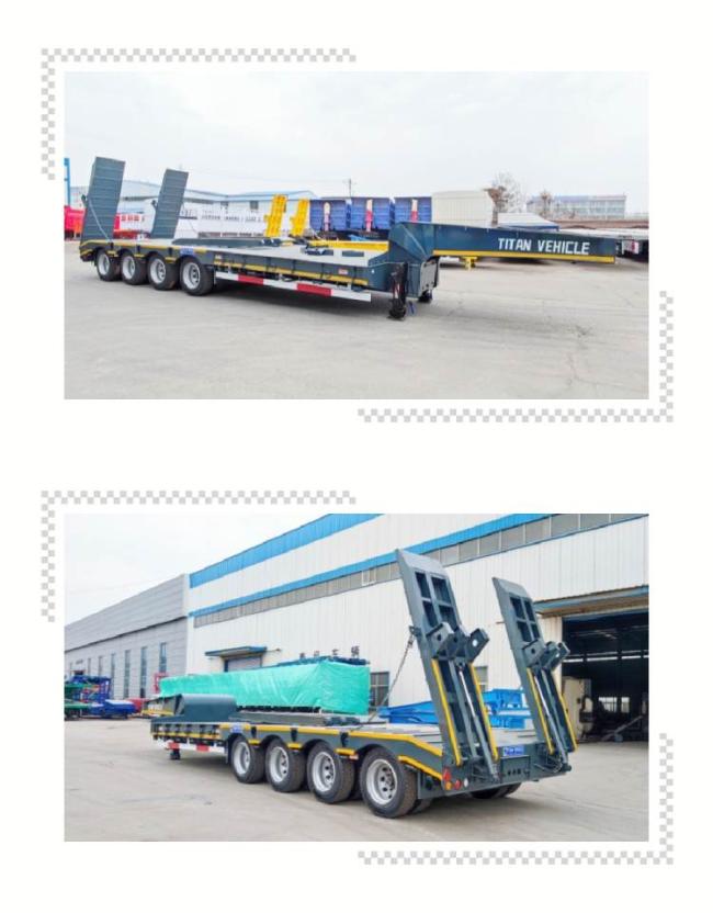 TITAN 4 Axle 100 Ton 40 Feet Low Bed Trailer Price