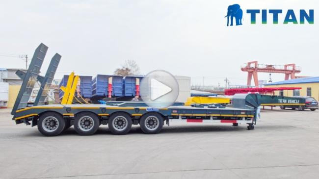 TITAN 3 Axle Low Bed Trailer for Sale With Ramp