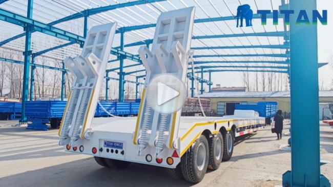 TITAN 3 Axle Low Bed Trailer for Sale With Ramp