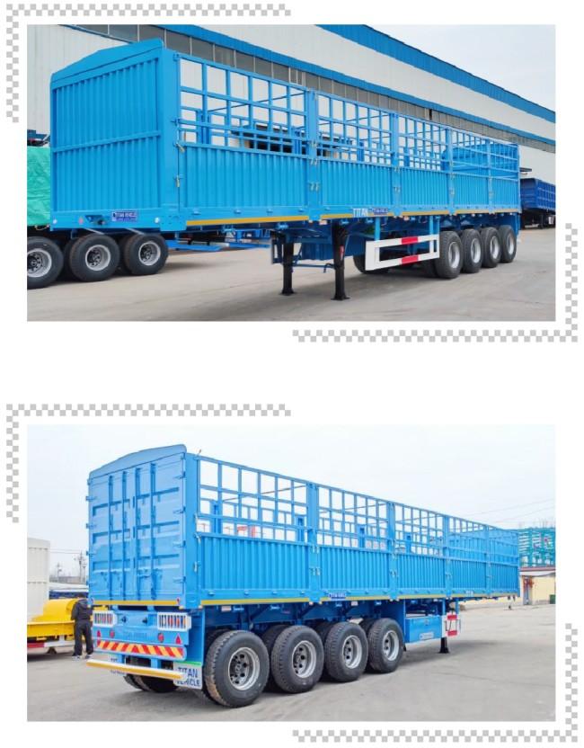 TITAN 4 Axle Fence Semi Trailer for Sale Fece Trailer