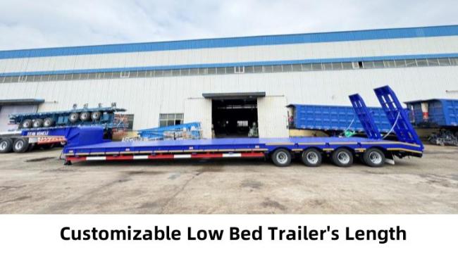 TITAN 4 Axle 40 Ft Semi Low Bed Trailer for Sale