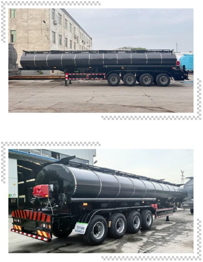 TITAN 38CBM Liquid Asphalt Tanker Trailers for Sale Asphalt Tank Trailer