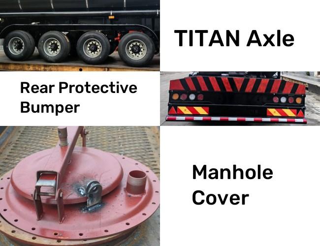TITAN 38CBM Liquid Asphalt Tanker Trailers for Sale Asphalt Tank Trailer