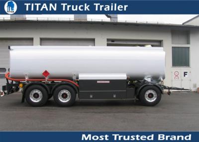 China 3 Axle 24cbm fuel tanker trailer for petrol , palm oil transportation 15000 - 30000 liters for sale