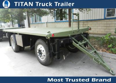 China High strength low alloy steel draw bar trailer with 1 axles , 2 axles , 3 axles optional for sale
