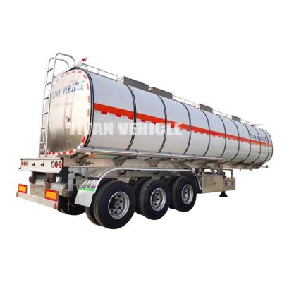 China 40000 Liters/45000L Aluminum Alloy Oil Diesel Fuel Tanker Trailer Fuel Tank Semi Trailer à venda