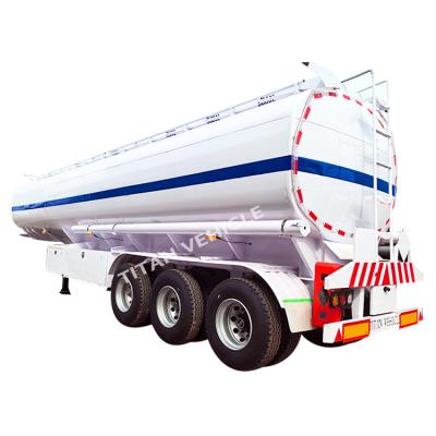 China TITAN 40000 Liters 6 Compartments Oil Diesel Fuel Tanker Trailer Fuel Tank Semi Trailer for Sale in Namibia à venda
