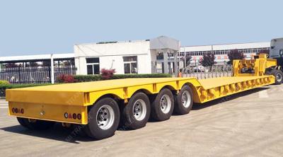 China TITAN VEHICLE  120 ton hydraulic detachable neck lowboy trailer for sale for sale