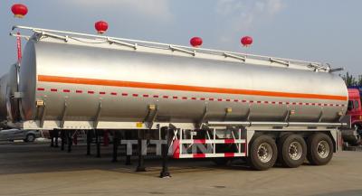 China 40 cbm aluminium alloy fuel tankers trailer aluminium fuel tanks for sale
