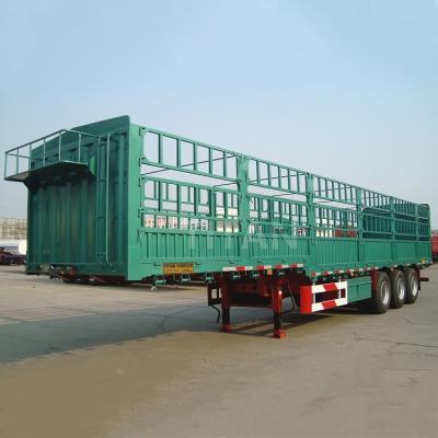 Китай TITAN 3 axles fence cargo sideboards side wall trailers for sale продается