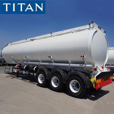 China TITAN tri-axle 40000-45000 storage propane tanker trailer price for sale