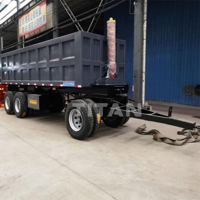 China Tri axle 40 tonne dumper drawbar semi trailer for sale-TITAN Vehicle for sale