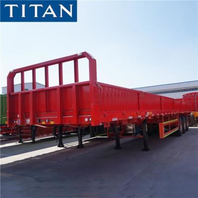 China 50 Tons Semi Trailer With Removable Side Wall for Sale in Jamaica for sale