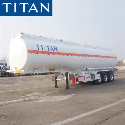 China 3 Axle 40000 Liters Fuel Tanker Trailer Truck for sale
