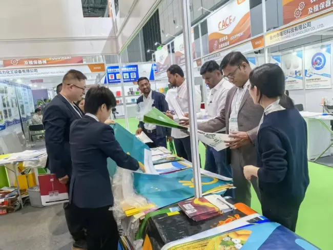 Customer interaction at exhibition