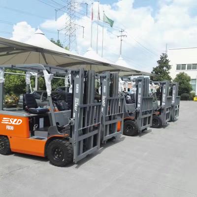 China Four Wheel 3 Tons 3.5 Tons 6k 7k Electric Forklift Truck for sale