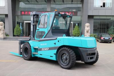 China 3000mm 8 caminhão de empilhadeira elétrico enorme de levantamento da C.A. da tonelada 10T à venda