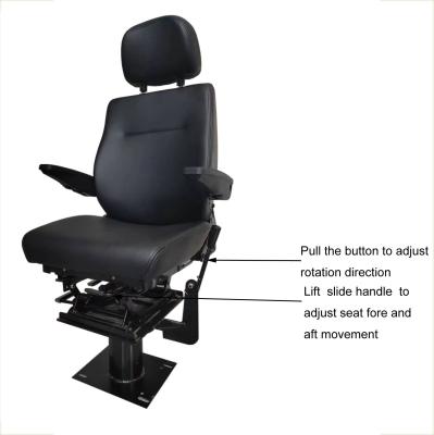 China 360 Rotation Simply Type Static Seat Portal Crane Seat With Height Adjustment for sale