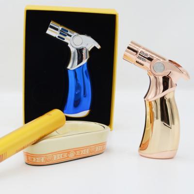 China Refillable Antique Cigar Torch Lighter Adjustable Flame Table Torch Candle Bukhoor for sale