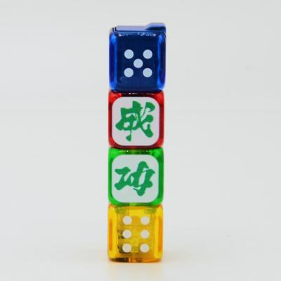 China Refillable Green Jet Flame Torch Lighter Butane Gas Dice Cigarette Lighter for sale