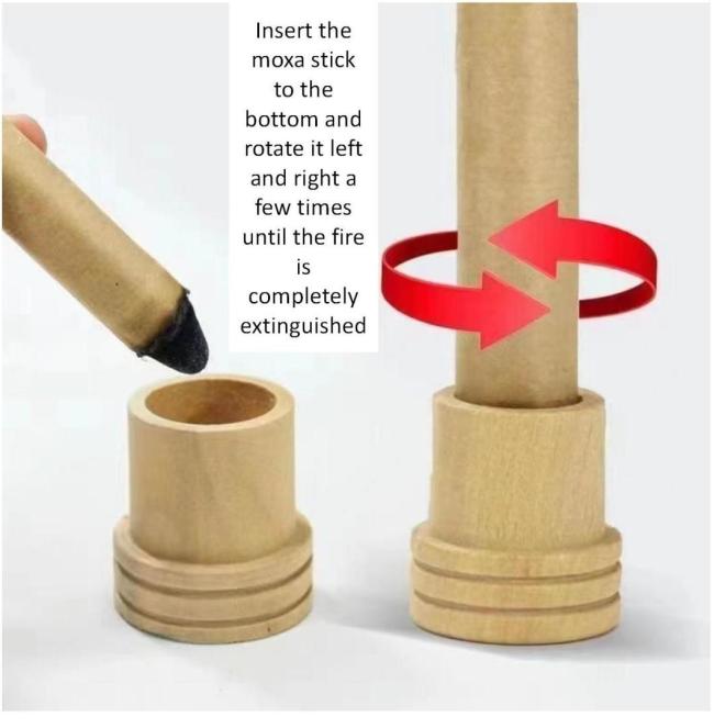 Herbal Moxibustion Sticks for Acupoint Fumigation and Burning