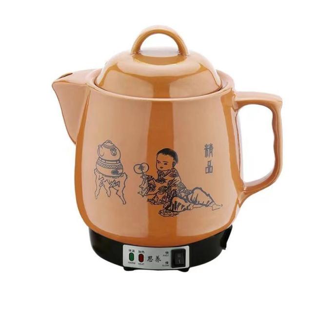 Electric Ceramic Chinese Medicine Pot with Auto Safety Shutoff