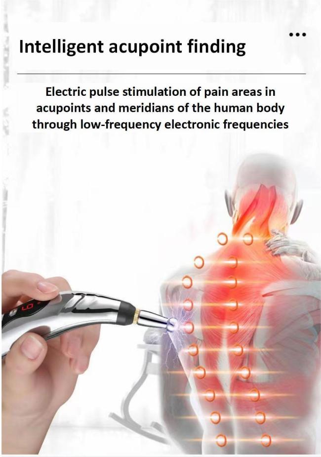 Wireless Electronic Acupuncture Pen for Pain Relief Massage