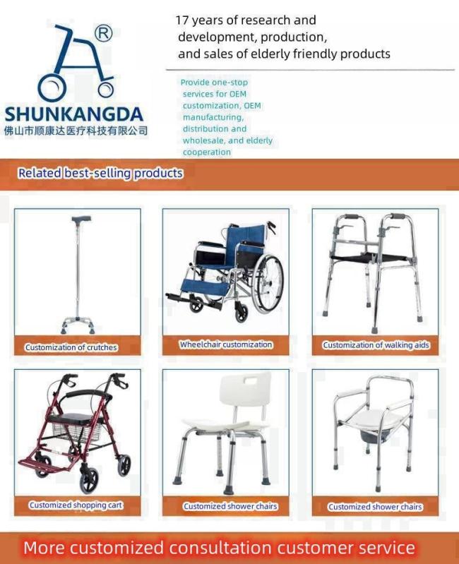 Lightweight Portable Folding Wheelchair with Reclining Steel Frame