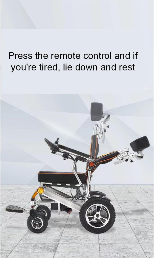 Electric Aluminum Alloy Folding Wheelchair for Elderly