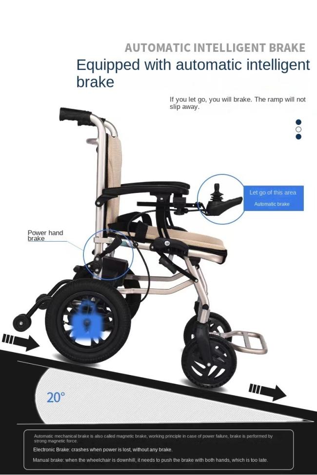 Lightweight Compact Power Wheelchair for Medical Use