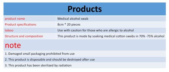High-Quality Medical Liquid Cotton Swab Stick