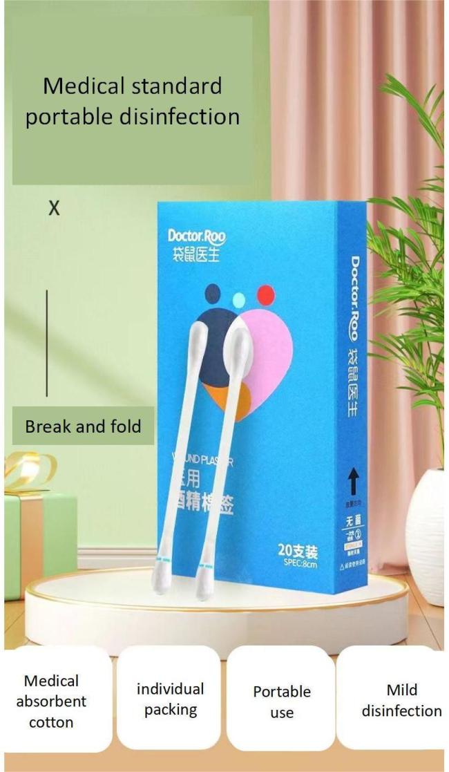 New Design Alcohol Swab Cotton Swabs Medical Use