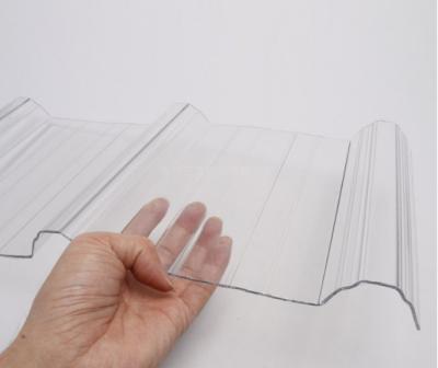 China Flexible Clear Polycarbonate Corrugated Sheet For Greenhouse Roofing for sale