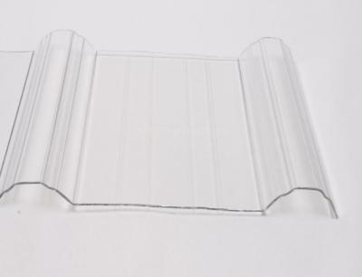 Chine 100% zhengfei a ridé le matériel UV de Vierge de toiture en plastique transparent ondulé pour le hangar vert de pièce de soleil de Hous à vendre