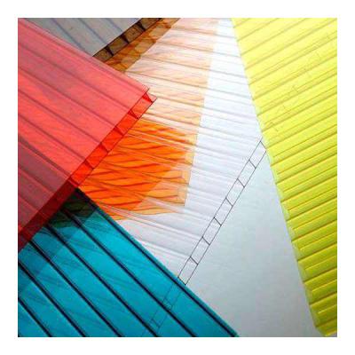 China UV Protection Hollow Roofing Panel Honeycomb Polycarbonate PC Hollow Sun Sheet For Green House for sale