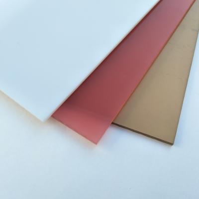 China 10mm 15mm Chapa de policarbonato sólida de bronze com revestimento UV para cobertura de telhado à venda