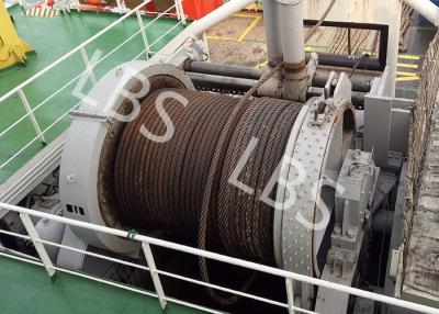 China 10 Ton 20 Ton 50T Ship Traction Marine Winch With Spooling Device for sale