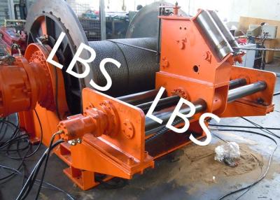 China 100m - 10000m Electric Spooling Device Winch LBS Grooved Drum For Marine Oil Field for sale