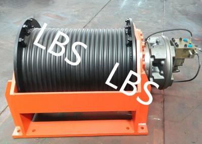 China 50 Ton Hydraulic Crane Winch With LBS Grooved Drum Multilayer Spooling for sale