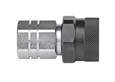 China Steel Flat Face Hydraulic Coupling QKEP-SF Series Zinc With Clear Trivalent Chromate for sale
