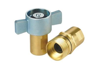 China Brass Threaded Quick Connect QKTF Series WP 3625 Psi for Building Construction for sale
