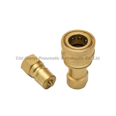 China Brass parker hydraulic quick connect , KZD Series Quick Release Hydraulic Connectors for sale