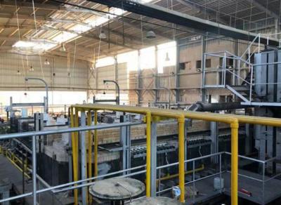 China OEM 100 Ton End Fired Furnace For Domestic Glass Melting en venta
