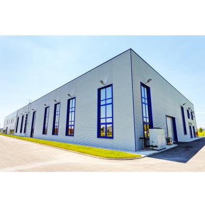 China Q345b Portal Frame Buildings Steel Hangar Prefabricating Commercial Warehouse for sale