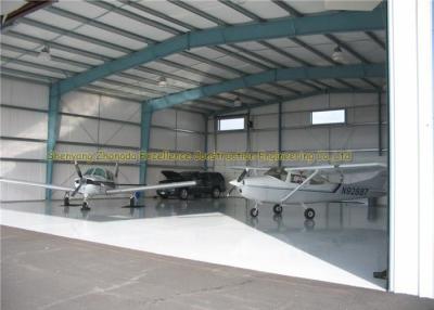 China GB JIS Steel Airplane Hangars Prefab Aircraft Hangars Q235B Q345B for sale